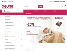 Tablet Screenshot of beurer.ro